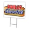 Signmission Philly Cheesesteak Yard Sign & Stake outdoor plastic coroplast window, C-1216-DS-Philly Cheesesteak C-1216-DS-Philly Cheesesteak - alternate 1